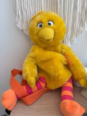 Vintage 1995 Sesame Street Big Bird Backpack